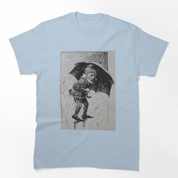 Item preview, Art by Mike Linocut dwarf, bad weather and rain, weather dwarf designed and sold by allartbymike.