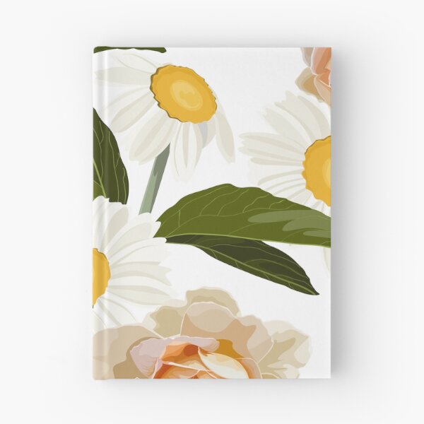Item preview, Elegant floral pattern with hand draw daisy camomile, roses, lily flowers and leaves. designed and sold by MatyKotiv.