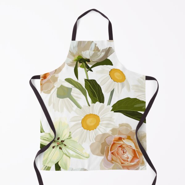 Item preview, Elegant floral pattern with hand draw daisy camomile, roses, lily flowers and leaves. designed and sold by MatyKotiv.