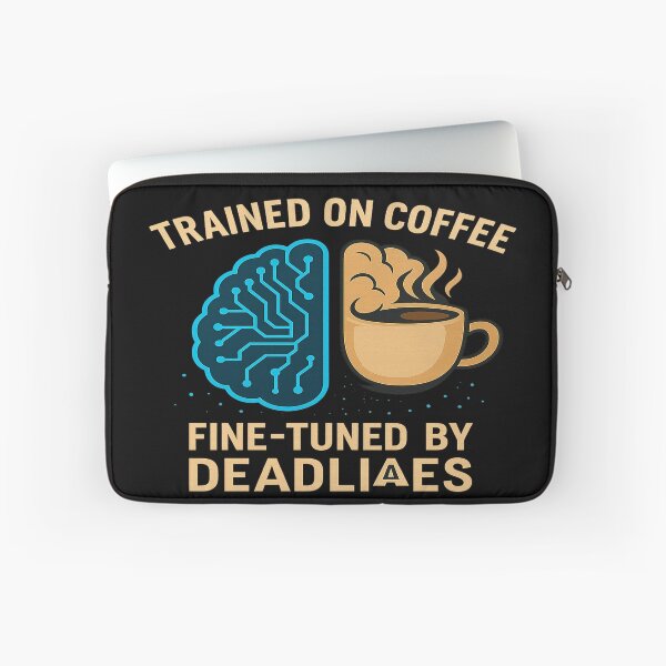 Item preview, Appventis AI T-Shirt – Trained on Coffee Fine-Tuned by Deadlines | Funny Software Engineer Gift | Techie Programmer AI Developer Shirt designed and sold by Appventis.