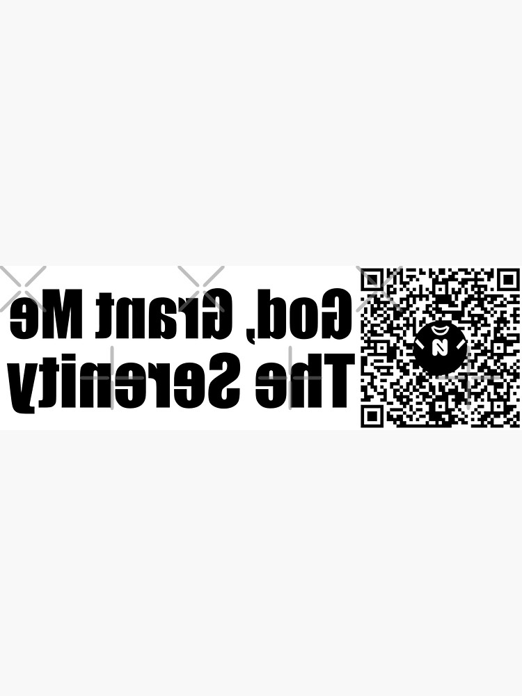 Thumbnail 3 of 3, Sticker, Md - God, Grant Me The Serenity MirrorT - Medium Print designed and sold by Nicos-NovelTs.