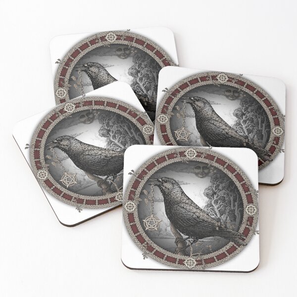 Item preview, Crow Pentacle designed and sold by TheMoonlightShop.
