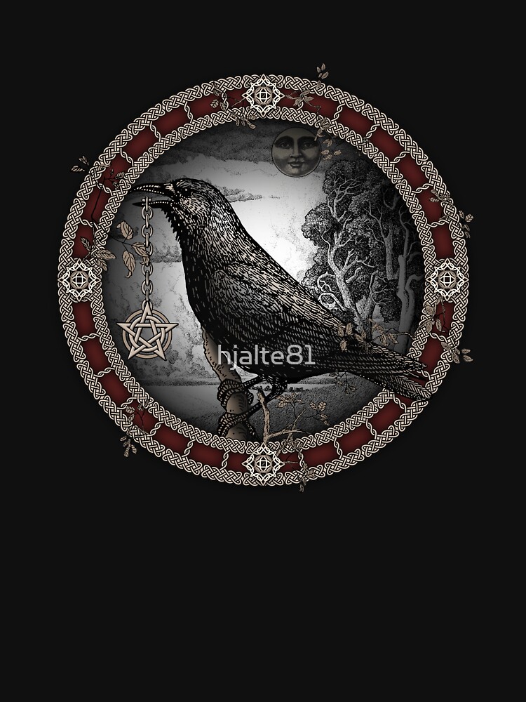 Thumbnail 7 of 7, Classic T-Shirt, Crow Pentacle designed and sold by hjalte81.