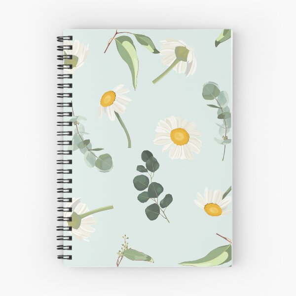 Item preview, Elegant floral pattern with hand draw daisy camomile flowers and eucalyptus. designed and sold by MatyKotiv.