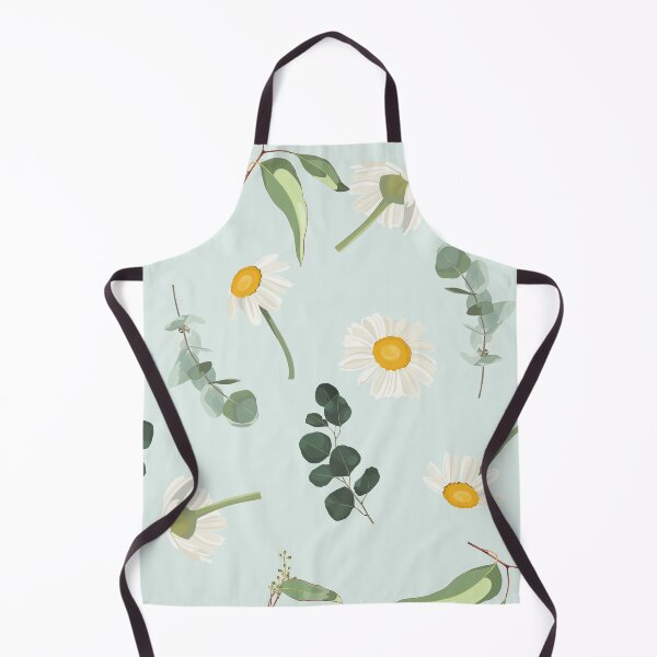 Item preview, Elegant floral pattern with hand draw daisy camomile flowers and eucalyptus. designed and sold by MatyKotiv.
