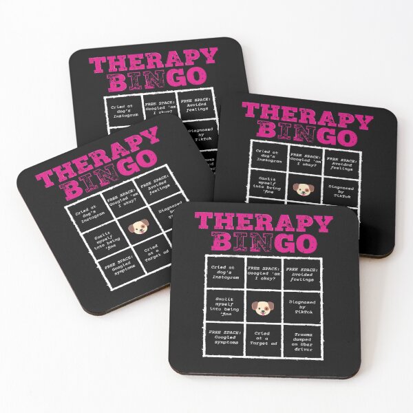 Item preview, Therapy Bingo Card T-Shirt - Dark Humor Mental Health  designed and sold by BrushRushX.