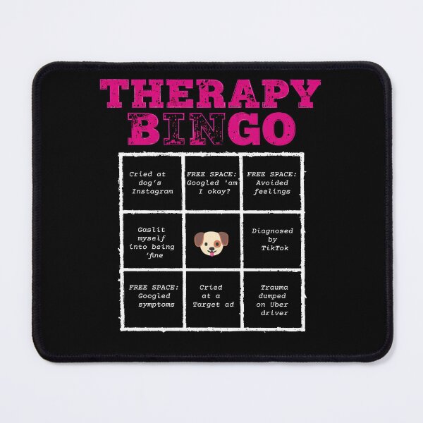 Item preview, Therapy Bingo Card T-Shirt - Dark Humor Mental Health  designed and sold by BrushRushX.