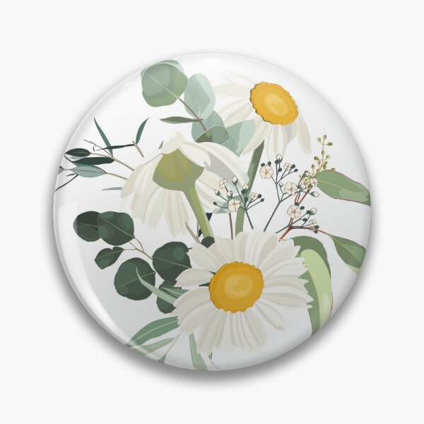 Item preview, Vintage card with a bouquet of daisy camomile flowers, herbs, eucalyptus. designed and sold by MatyKotiv.