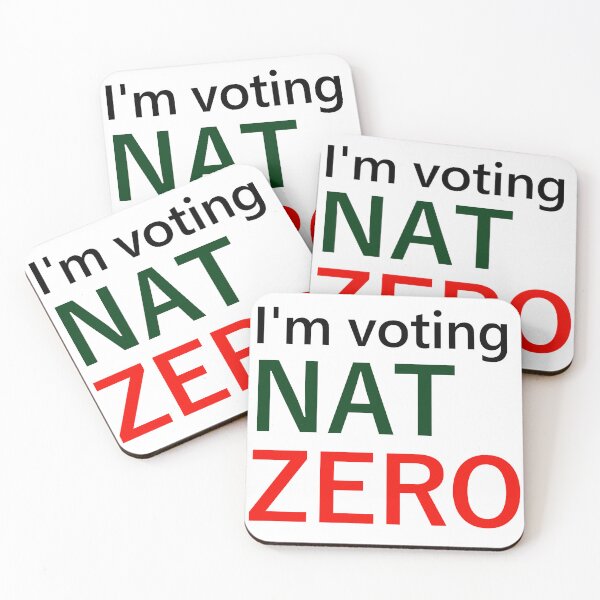 Item preview, Nat Zero - Coloured Text designed and sold by VK2YJS.