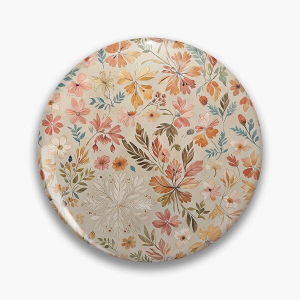 Item preview, Floral Pattern, Vintage Aesthetic, Colorful Flowers, Leaves  designed and sold by CoolPixels.