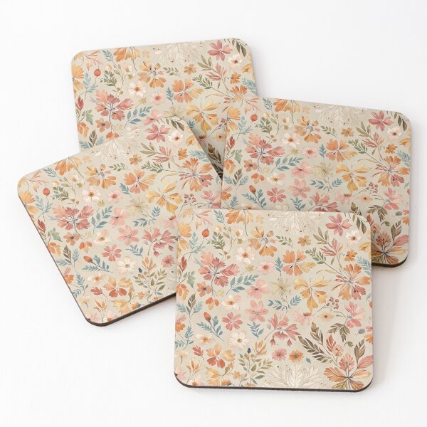Item preview, Floral Pattern, Vintage Aesthetic, Colorful Flowers, Leaves  designed and sold by CoolPixels.