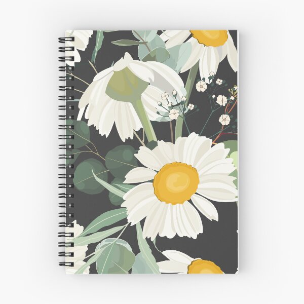Item preview, Elegant floral pattern with hand draw daisy camomile flowers and eucalyptus.  designed and sold by MatyKotiv.