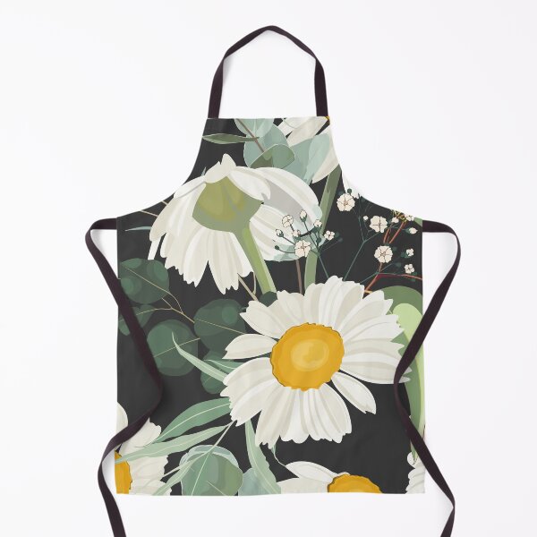 Item preview, Elegant floral pattern with hand draw daisy camomile flowers and eucalyptus.  designed and sold by MatyKotiv.