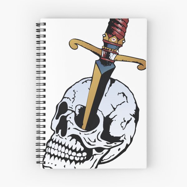 Item preview, skull dagger death's head dagger knife pierced stabbed old school designed and sold by Achille3777.