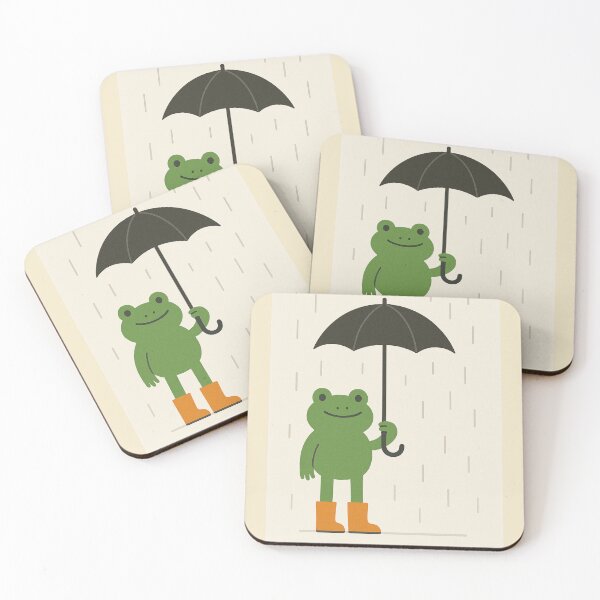 Item preview, Jumpin' in the Rain – Silly Frog Style designed and sold by GusiaTreasures.