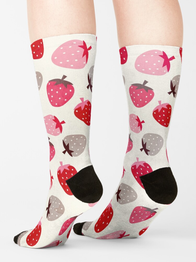 Thumbnail 4 of 5, Socks, Strawberry Fields designed and sold by daisy-beatrice.