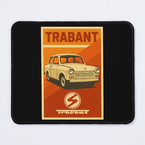 Item preview, Retro Trabant Car Poster with East German Nostalgic Soviet Art  designed and sold by w1ckerman.