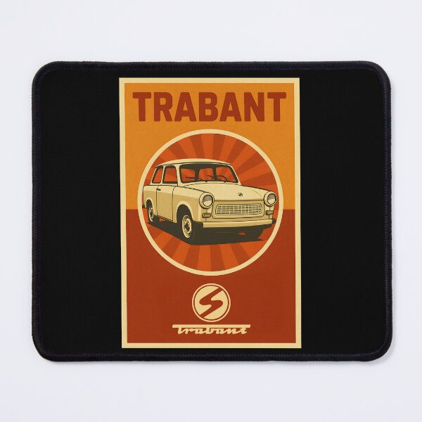 Item preview, Retro Trabant Car Poster with East German Nostalgic Soviet Art  designed and sold by w1ckerman.