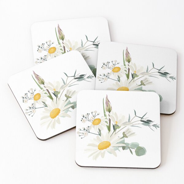 Item preview, Vintage card with a bouquets of daisy camomile flowers, herbs, eucalyptus. designed and sold by MatyKotiv.