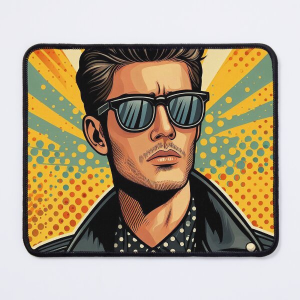 Item preview, Cool man with sunglasses pop art designed and sold by Silbays.
