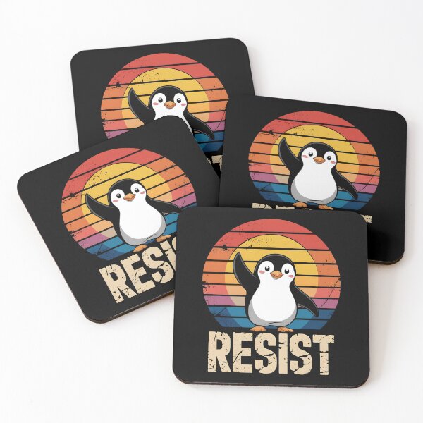 Item preview, Funny Penguin Resist designed and sold by HeadTurningArt.