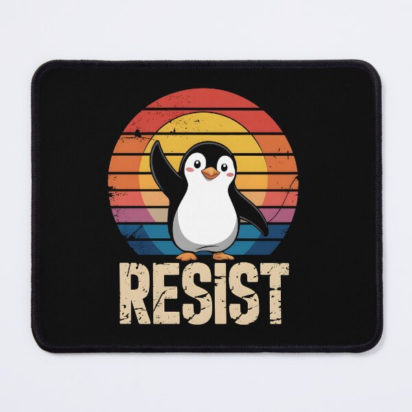 Item preview, Funny Penguin Resist designed and sold by HeadTurningArt.