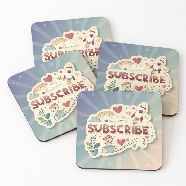Item preview, Subscribe - colorful card  designed and sold by AhArtMe.