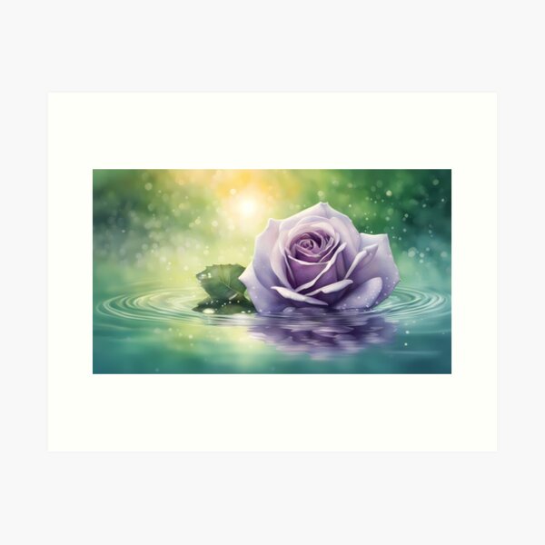 Item preview, Purple Rose in Water designed and sold by BookCovered.