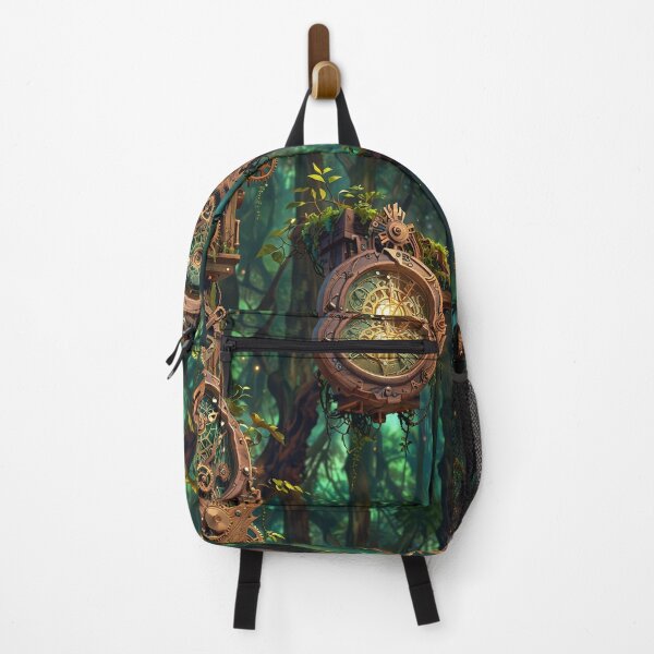 Item preview, Intricate mechanical clockwork, forest, glowing lights designed and sold by CoolPixels.