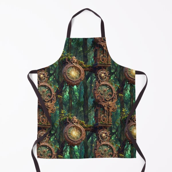Item preview, Intricate mechanical clockwork, forest, glowing lights designed and sold by CoolPixels.