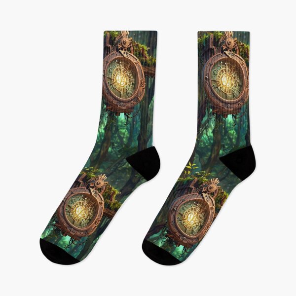 Item preview, Intricate mechanical clockwork, forest, glowing lights designed and sold by CoolPixels.