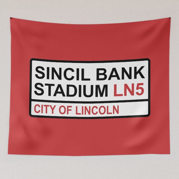 Item preview, Lincoln City Sincil Bank Stadium Iconic Street Sign designed and sold by DelfDesign.