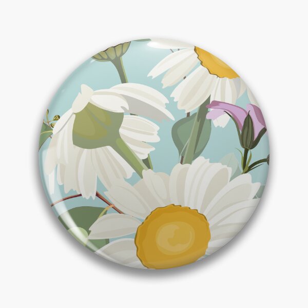 Item preview, Elegant floral pattern with hand draw daisy camomile flowers and eucaliptus. designed and sold by MatyKotiv.