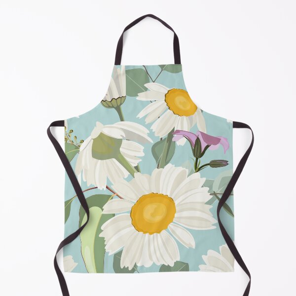 Item preview, Elegant floral pattern with hand draw daisy camomile flowers and eucaliptus. designed and sold by MatyKotiv.