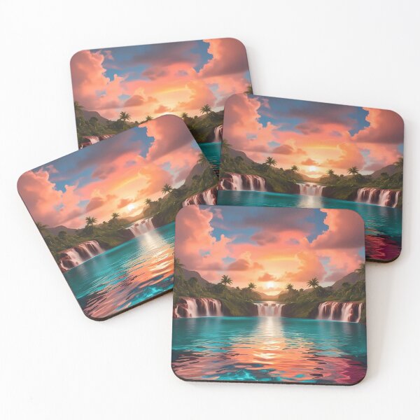 Item preview, Surreal Mauritian Dreamscape – Island Fantasy Art designed and sold by RvinJo8.