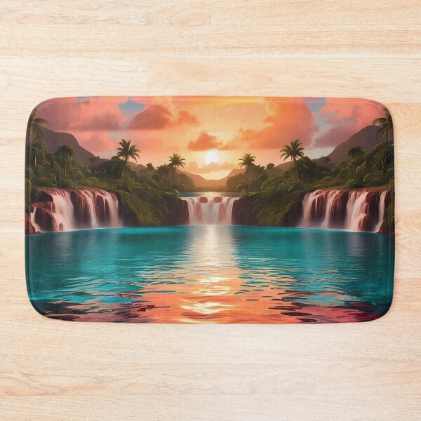 Item preview, Surreal Mauritian Dreamscape – Island Fantasy Art designed and sold by PING 999 STUDIO.