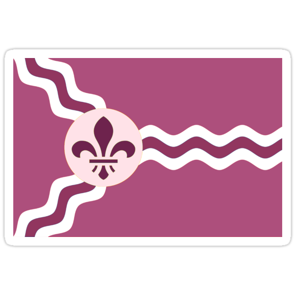 &quot;STL Flag - Pink (Lesbian Pride Flag)&quot; Stickers by melschnef | Redbubble