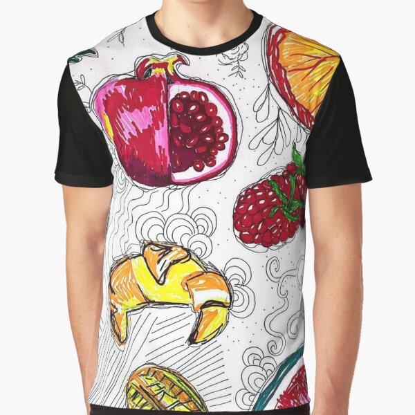 Item preview, Vibrant Fruit Pattern Art Print – Colourful Whimsical Art  designed and sold by swirlyploom.