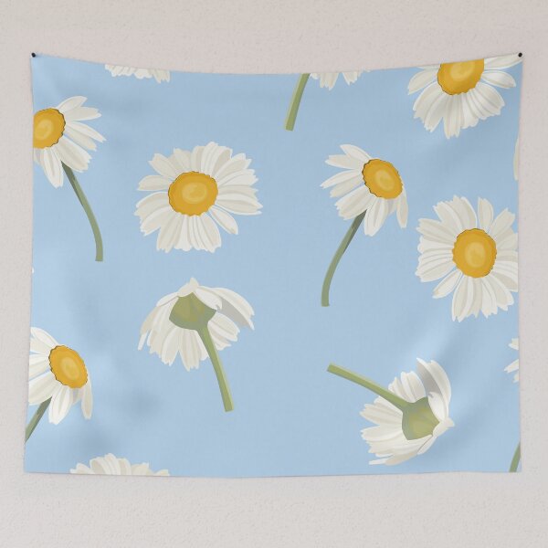 Item preview, Elegant floral pattern with hand draw daisy camomile flowers and eucaliptus.  designed and sold by MatyKotiv.