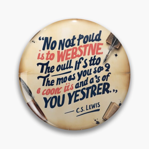 Item preview, "C.S. Lewis Glitch Quote | Vintage Aesthetic Motivational Design" designed and sold by maxzTrendz.