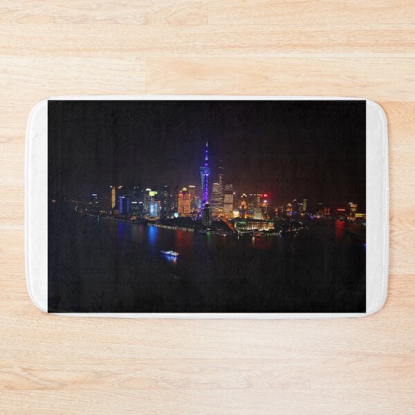 Item preview, Shanghai Bund Aerial Night View designed and sold by NJCArtPhoto.