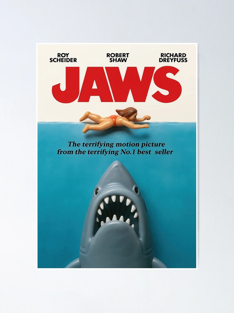 SF・ファンタジー・ホラー JAWS MOVIE POSTER 3D SF・ファンタジー