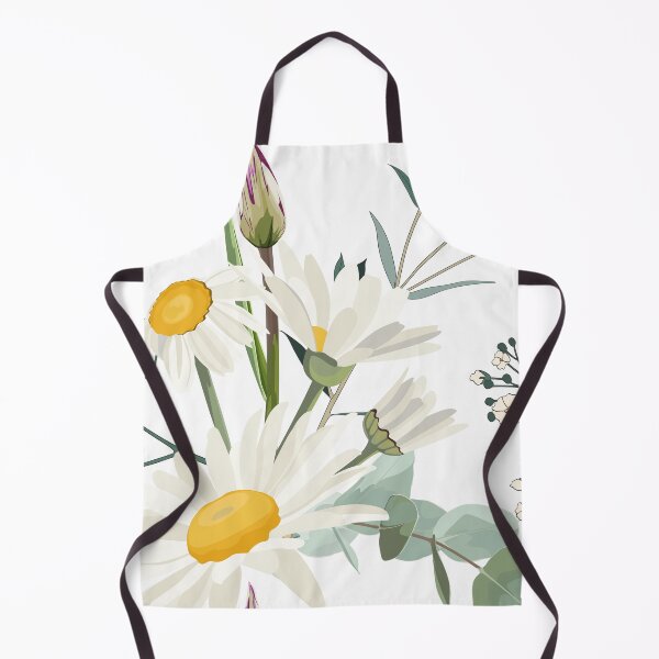 Item preview, Elegant floral pattern with hand draw daisy camomile flowers and eucaliptus. designed and sold by MatyKotiv.