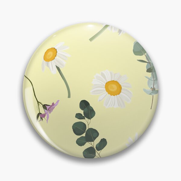 Item preview, Elegant floral pattern with hand draw daisy camomile flowers, eucaliptus and herbs. designed and sold by MatyKotiv.