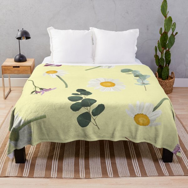 Item preview, Elegant floral pattern with hand draw daisy camomile flowers, eucaliptus and herbs. designed and sold by MatyKotiv.