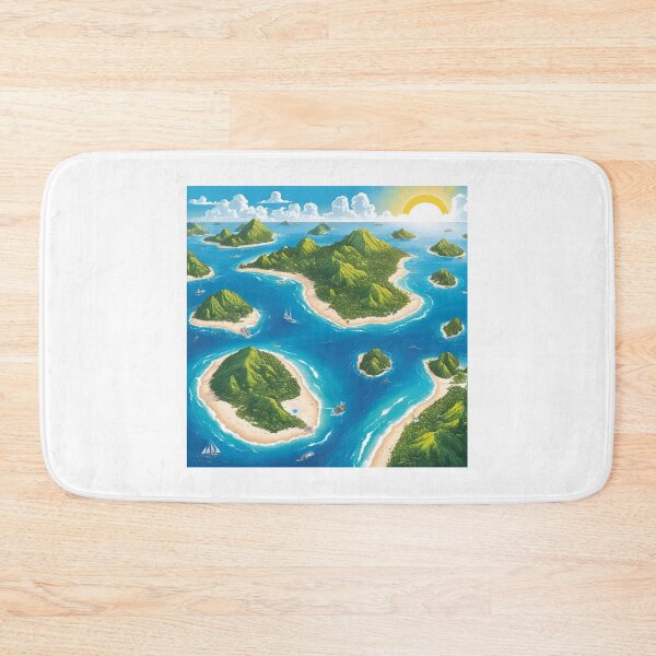 Item preview, Tropical Island Paradise - Fantasy Archipelago Illustration designed and sold by ErSaSolutions.