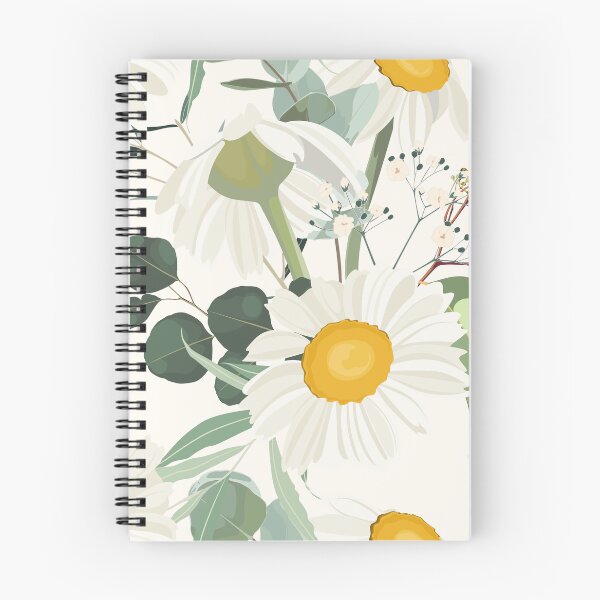 Item preview, Elegant floral pattern with hand draw daisy camomile flowers, eucaliptus and herbs. designed and sold by MatyKotiv.