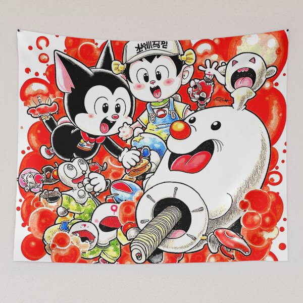 Item preview, Crazy cute funny persons in japan style manga anime ink drawing designed and sold by VonKalt.