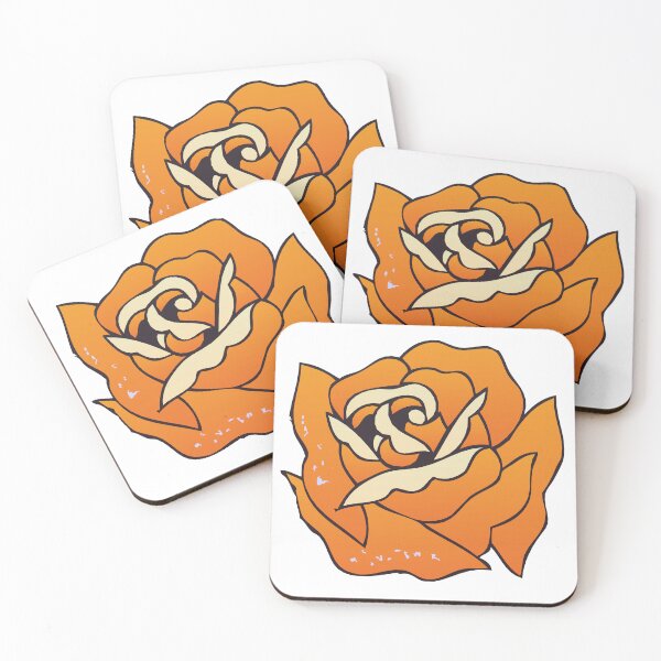 Item preview, old school rose flower designed and sold by Achille3777.