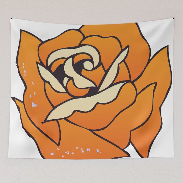 Item preview, old school rose flower designed and sold by Achille3777.